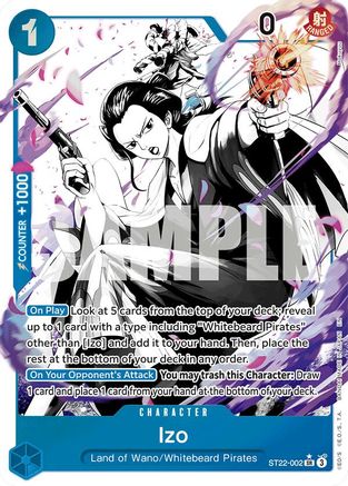 Izo (Parallel) ST22-002 SR Starter Deck 22: Ace & Newgate  Foil