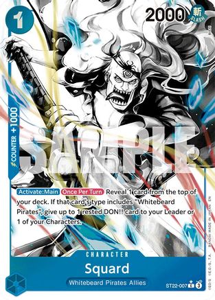 Squard (Parallel) ST22-007 C Starter Deck 22: Ace & Newgate  Foil
