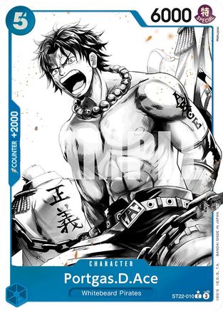 Portgas.D.Ace (Parallel) ST22-010 C Starter Deck 22: Ace & Newgate  Foil