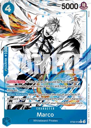 Marco (Parallel) ST22-012 C Starter Deck 22: Ace & Newgate  Foil