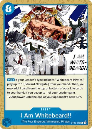 I Am Whitebeard!! ST22-015 C Starter Deck 22: Ace & Newgate