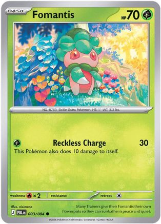 Fomantis - 003/084 (3) Common Reverse Holofoil
