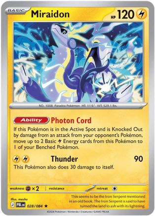 Miraidon (28) Rare Classic Reverse Holofoil