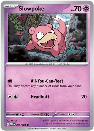 Slowpoke (29) Common Reverse Holofoil