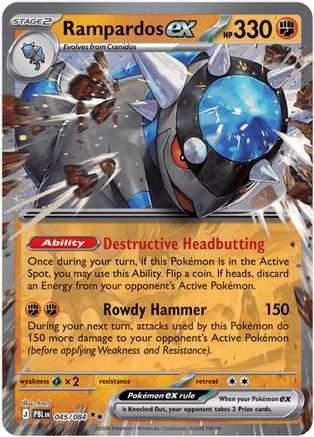 Rampardos ex - 045/084 (45) Double Rare Holofoil