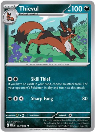 Thievul - 054/084 (54) Uncommon Reverse Holofoil