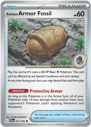 Antique Armor Fossil (72) Common