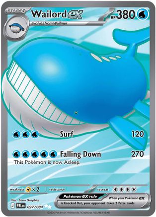 Wailord ex - 097/084 (97) Ultra Rare Holofoil