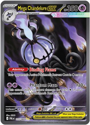 Mega Chandelure ex - 115/084 (115) Special Illustration Rare Holofoil