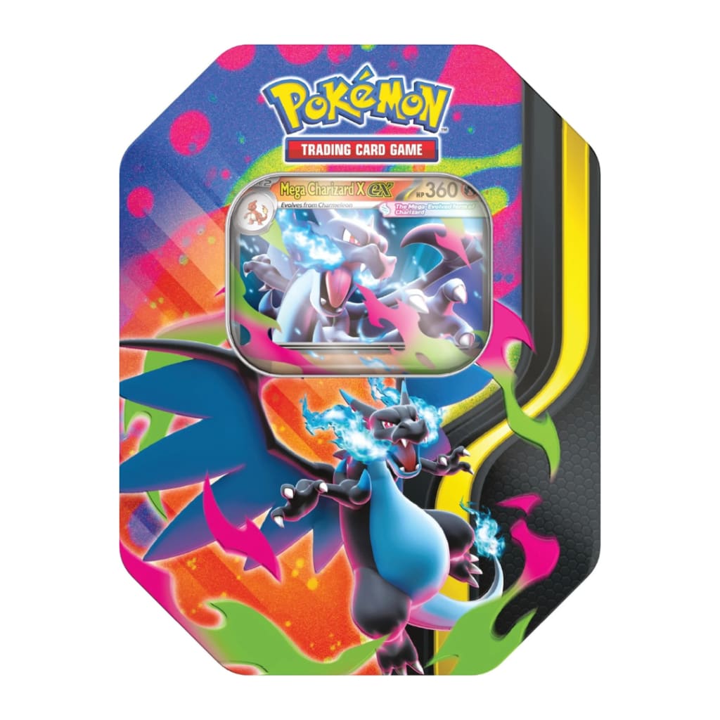 Pokemon TCG: Mega Charizard Tin - Charizard X